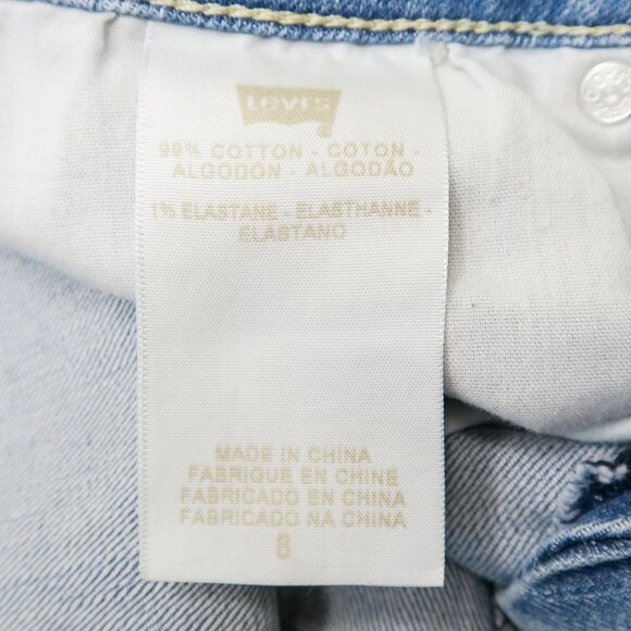 Levis Light Wash Mid Rise Denim Mini Skirt - Picture 8 of 8